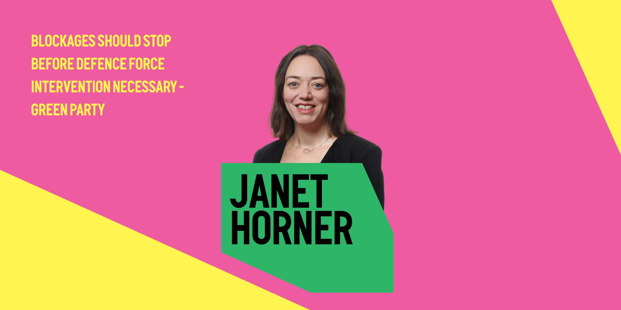 Blockages Should Stop before Defence Force intervention necessary - Green Party