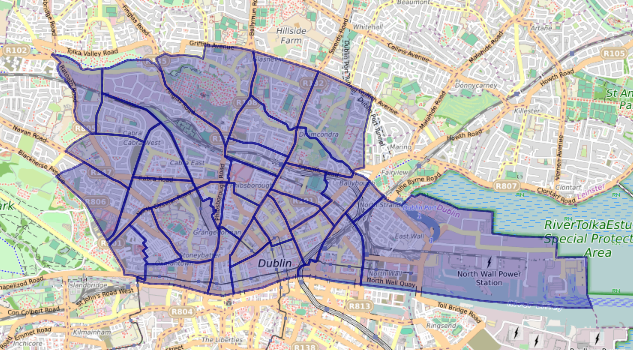 Dublin Central Map 